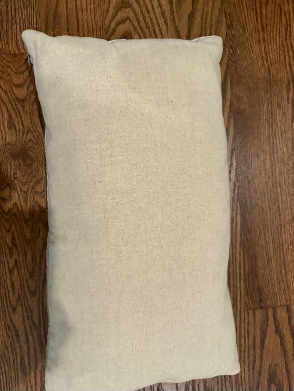 West Elm Plush Velvet Lumbar Silver/Ivory insert and cover EUC